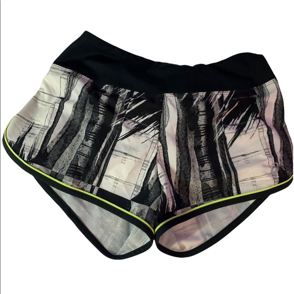 ASICS Black and White Running Shorts